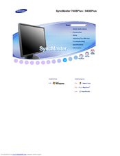Samsung SyncMaster 740B Plus Manual