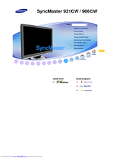 Samsung SyncMaster 906CW User Manual