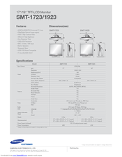 Samsung SMT-1923 Specifications