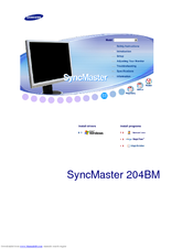 Samsung SyncMaster 204BM User Manual