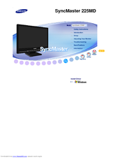 Samsung SyncMaster 225MD User Manual