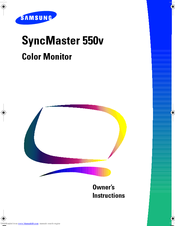Samsung SyncMaster 550v Owner's Instructions Manual