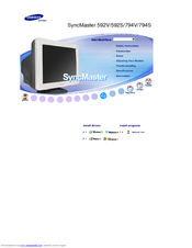Samsung SyncMaster 592V, 592S, 794V, 794S Owner's Manual