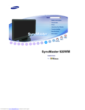 Samsung 920WM - SyncMaster - 19