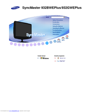 Samsung SyncMaster 932GWEPlus User Manual