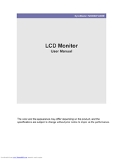 Samsung SyncMaster F2080M User Manual