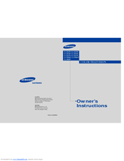 Samsung CL-29A7W Owner's Instructions Manual