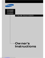 Samsung DynaFlat TX R1635 Owner's Instructions Manual
