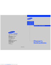 Samsung TXP3075WHD Owner's Instructions Manual