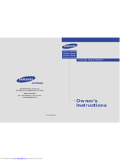 Samsung TXM3298HF Owner's Instructions Manual