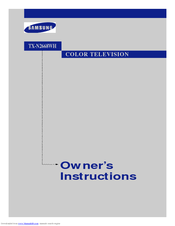 Samsung TXN2668WH Owner's Instructions Manual