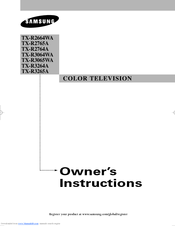 Samsung TX-R3064WA Owner's Instructions Manual