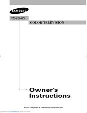 Samsung TX-S2040X Owner's Instructions Manual