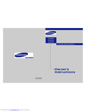 Samsung TXM 1367 Owner's Instructions Manual