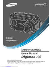 Samsung Digimax A63 User Manual