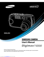 Samsung DIGIMAX V4000 User Manual