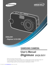 Samsung U-CA 505 - Digimax 5MP Digital Camera User Manual