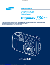 Samsung Digimax350 SE User Manual