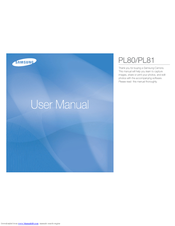 Samsung PL80 User Manual