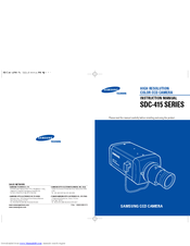 Samsung SDC-415 SERIES Instruction Manual