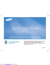 Samsung SL502 - Digital Camera - Compact Quick Start Manual