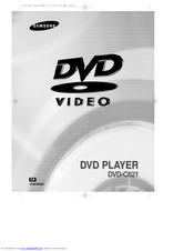 Samsung DVD-C621 User Manual
