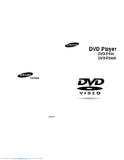 Samsung DVD-P148 User Manual