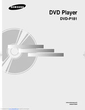 Samsung DVD-P181 Owner's Manual