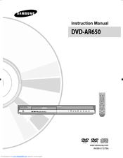 Samsung DVD-AR650 Instruction Manual