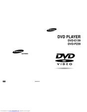 Samsung DVD-P239 Owner's Manual