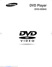 Samsung DVD-HD845 User Manual