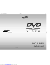 Samsung DVD-M208K User Manual