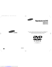 Samsung DVD-P313 Manual Del Usuario