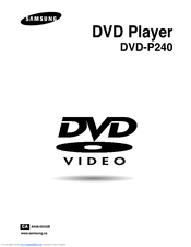 Samsung DVD-P240 Owner's Manual