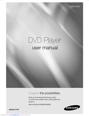 Samsung DVD-P191K User Manual