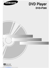 Samsung DVD-P380 User Manual