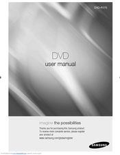 Samsung DVD-R170 User Manual