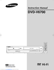 Samsung V6700-XAC Instruction Manual