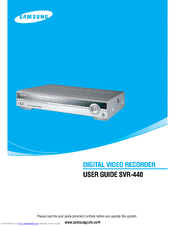 Samsung SVR-440 User Manual