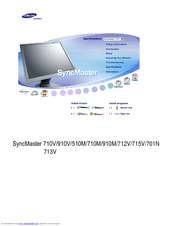 Samsung SyncMaster 710M Manuals | ManualsLib