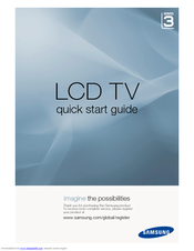 Samsung LA32A330J1N Quick Start Manual