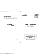 Samsung LA27T51B Owner's Instructions Manual