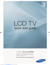 Samsung LA40A330J1 Quick Start Manual