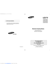 Samsung LE26R41BD Owner's Instructions Manual