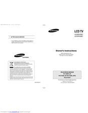 Samsung LE32R52BD Owner's Instructions Manual