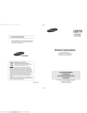 Samsung LE26R53BD Owner's Instructions Manual
