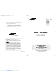 Samsung LE40M51B Owner's Instructions Manual
