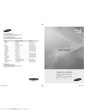 Samsung LN40A450C1 User Manual