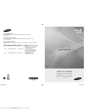 Samsung LN40A620 User Manual