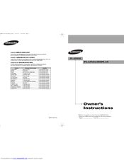 Samsung PL-42E91H Owner's Instructions Manual